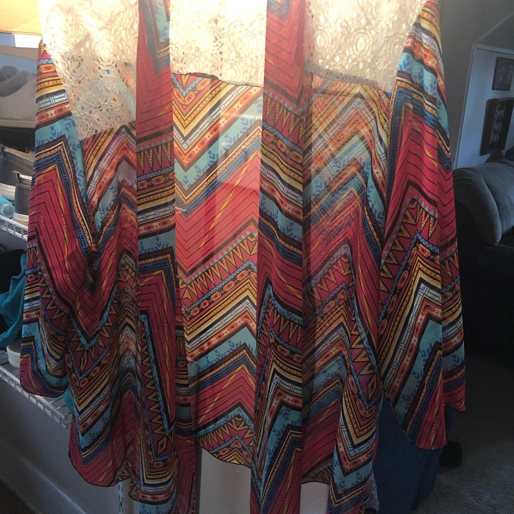 Women’s 3x silky kimono